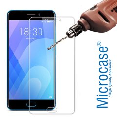 Microcase Meizu Pro 7 Tempered Glass Cam Ekran Koruyucu