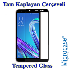Zenfone Max (M1) ZB555KL Tam Kaplama Çerçeveli Tempered Ekran Kor
