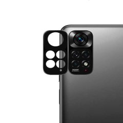 Microcase Xiaomi Redmi Note 11 Pro 5G (Global) Kamera Camı Lens Koruyucu Kapalı Tasarım - Siyah