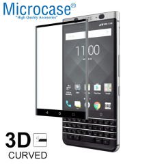 Microcase BlackBerry KEYone 3D Curved Tam Kaplayan Tempered Glass