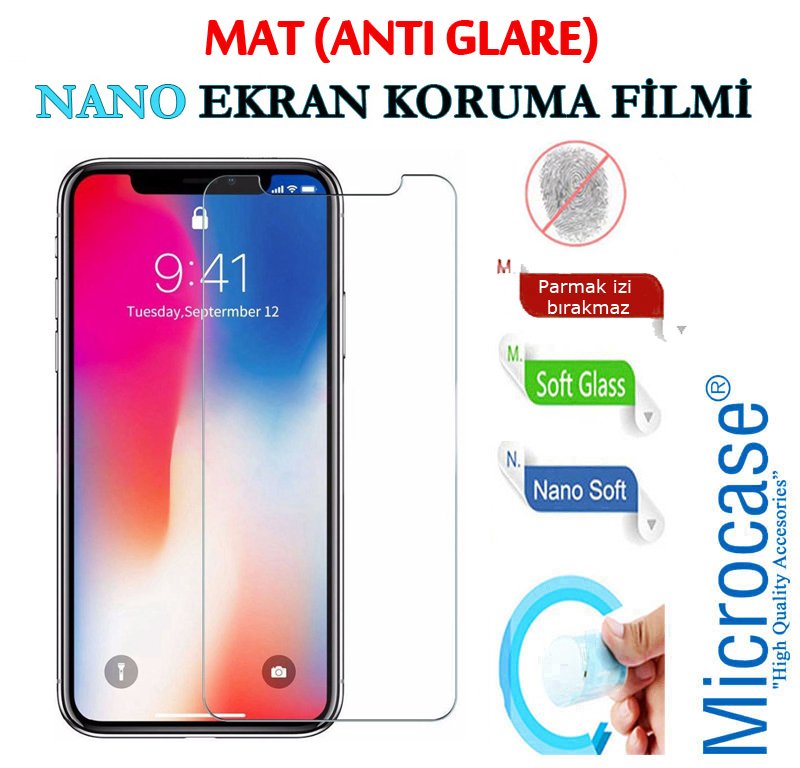 Microcase iPhone XS Max Nano Esnek Ekran Koruma Filmi - MAT