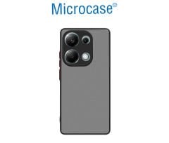 Microcase Poco M6 Pro 4G /Xiaomi  Redmi Note 13 Pro 4G London Serisi Darbeye Dayanıklı Kılıf - Siyah AL3415