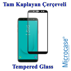 Galaxy J6 (J600) Tam Kaplayan Çerçeveli Tempered Ekran Koruma-SİY