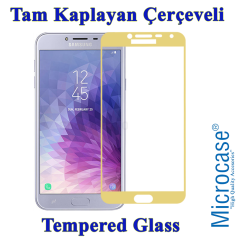 Galaxy J4 (J400F) Tam Kaplayan Çerçeveli Tempered Ekran Koruma-AL