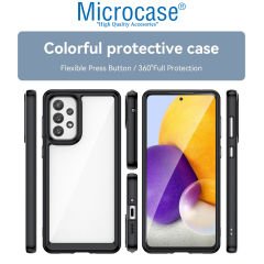 Microcase Samsung Galaxy A73 5G Shield Serisi Darbeye Dayanıklı Yarı Esnek Plastik TPU Kılıf - AL8100