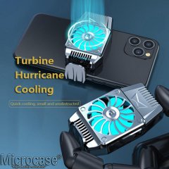 Microcase 4.7 - 6.5 inç Telefonlar için Ledli Soğutucu Fan 300 mAh Pil 4500 RPM - AL2657