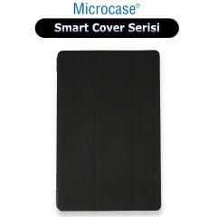 Microcase  Smart Cover Serisi Standlı Deri Kılıf-AL4131 Siyah