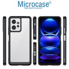 Microcase Xiaomi Redmi Note 12 Global Shield Serisi Darbeye Dayanıklı Köşe Korumalı Yarı Esnek Plastik TPU Kılıf - AL8100