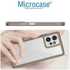 Microcase Xiaomi Redmi Note 12 Global Shield Serisi Darbeye Dayanıklı Köşe Korumalı Yarı Esnek Plastik TPU Kılıf - AL8100