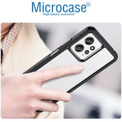 Microcase Xiaomi Redmi Note 12 Global Shield Serisi Darbeye Dayanıklı Köşe Korumalı Yarı Esnek Plastik TPU Kılıf - AL8100