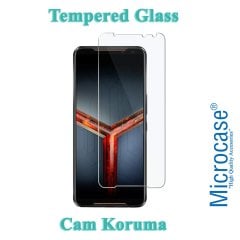 Microcase Asus ROG Phone 2 Tempered Glass Cam Ekran Koruma