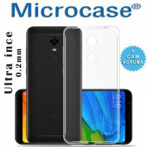 Xiaomi Redmi 5 Plus Ultra İnce Soft Silikon Kılıf + Cam