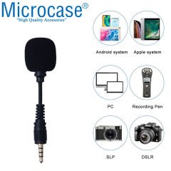 Microcase 3.5 mm 3 Boğum Mini Telefon Notebook Laptop Mikrofon - AL2660