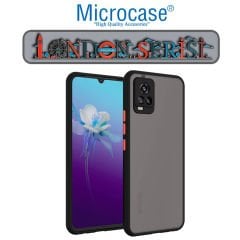 Microcase Vivo Y73 London Serisi Darbeye Dayanıklı Kılıf - Buzlu Siyah