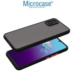 Microcase Vivo Y73 London Serisi Darbeye Dayanıklı Kılıf - Buzlu Siyah