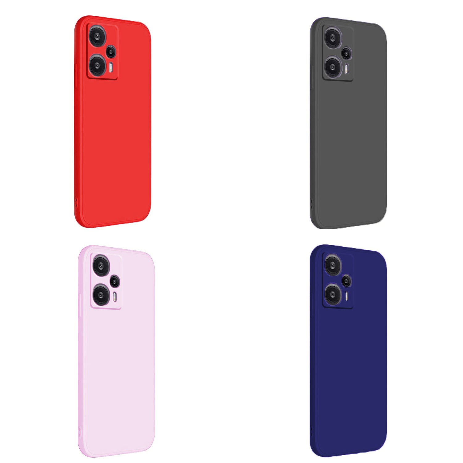 Microcase Xiaomi Redmi Note 12T Pro / Note 11T Pro CamPRO Serisi Kamera Korumalı Silikon Kılıf - AL3427