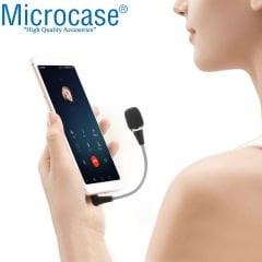 Microcase 3.5 mm 3 Boğum Mini Esnek Telefon Notebook Laptop Mikrofon - AL2659