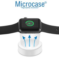 Microcase Apple Watch 8 41mm - 45mm Manyetik USB Şarj Cihazı 1m - AL3073 Beyaz