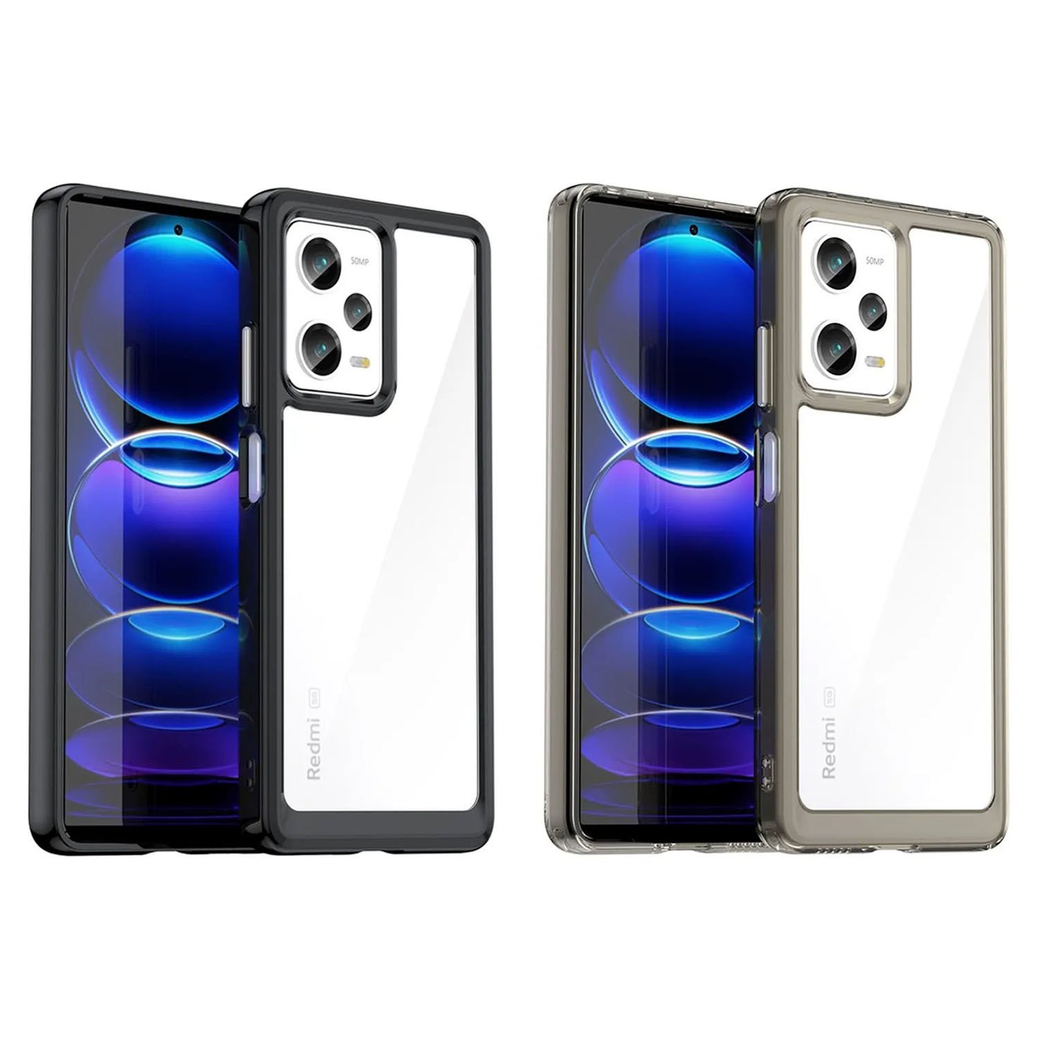 Microcase Xiaomi Redmi Note 12 Pro 5G Shield Serisi Darbeye Dayanıklı Köşe Korumalı Yarı Esnek Plastik TPU Kılıf - AL8100