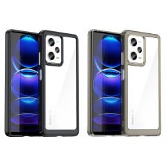 Microcase Xiaomi Redmi Note 12 Pro 5G Shield Serisi Darbeye Dayanıklı Köşe Korumalı Yarı Esnek Plastik TPU Kılıf - AL8100