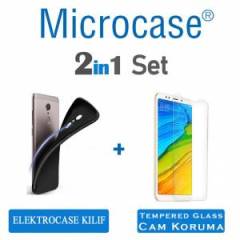 Xiaomi Redmi 5 Plus Elektrocase Serisi Silikon TPU Kılıf+Cam