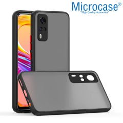Microcase Vivo Y51a London Serisi Darbeye Dayanıklı Kılıf - Buzlu Siyah