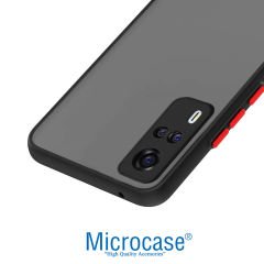Microcase Vivo Y51a London Serisi Darbeye Dayanıklı Kılıf - Buzlu Siyah