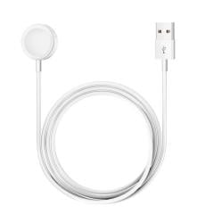 Microcase Apple Watch SE 2022 41mm - 45mm Manyetik USB Şarj Cihazı 1m - AL3073 Beyaz