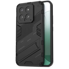 Microcase Xiaomi 14 Global Matrix Serisi Armor Standlı Perfect Koruma Kılıf - Siyah AL3416