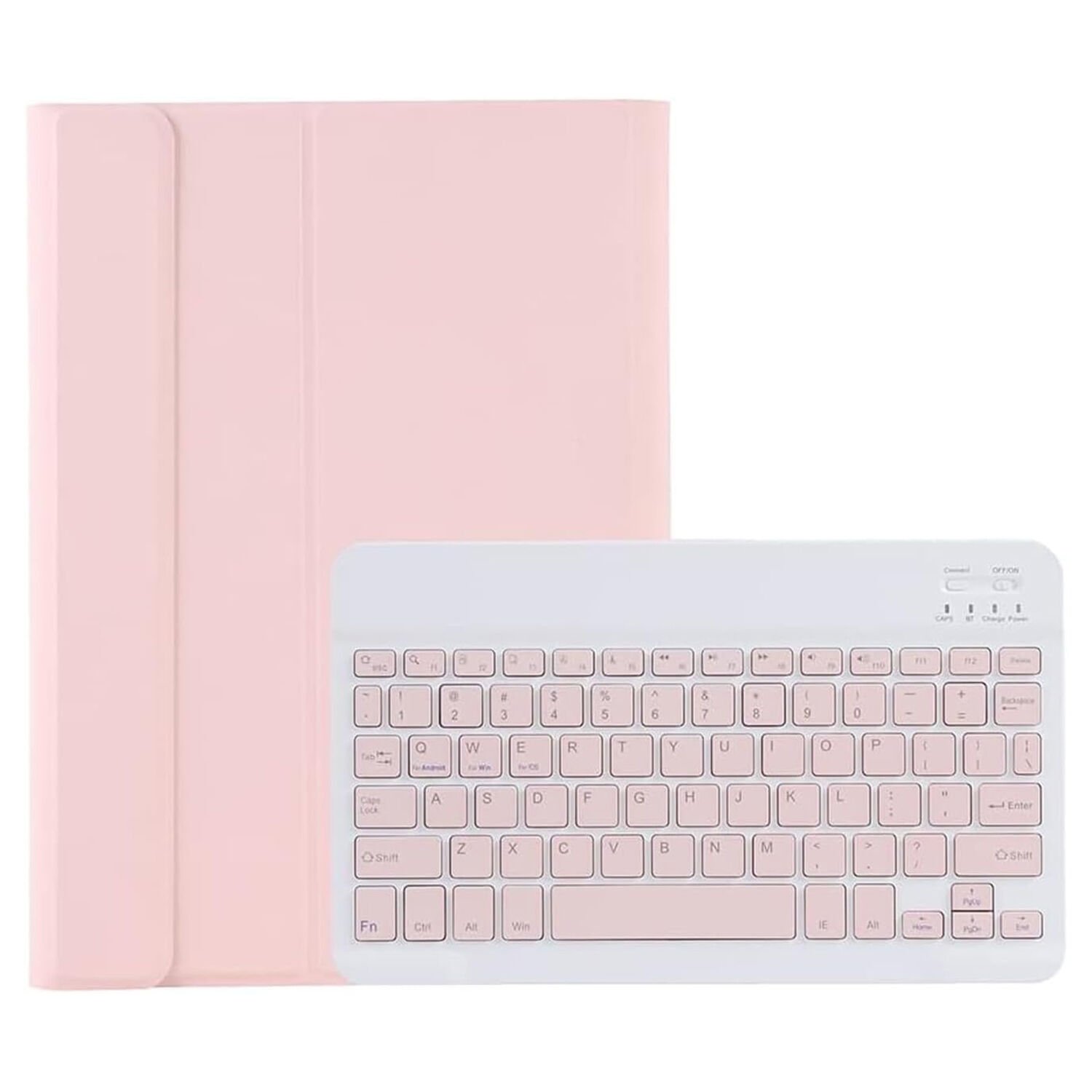 Microcase Huawei MatePad SE  10.4''  ile uyumlu Bluetooth Klavyeli Standlı Kılıf - BKK4 Pembe