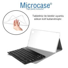Microcase Huawei MatePad SE  10.4''  ile uyumlu Bluetooth Klavyeli Standlı Kılıf - BKK4 Pembe