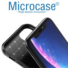 iPhone 12 Maxy Serisi Carbon Fiber Silikon Kılıf