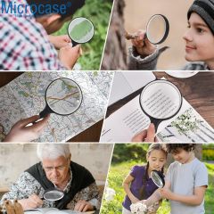 Microcase 90 mm Çap 10X Büyütme El Tipi Büyüteç - AL4370