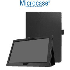 Microcase Lenovo Tab E10 TB-X104F Tab 4 10 2in1 Set Bookcase Deri Standlı Kılıf + Bluetooth Klavye - AL8110