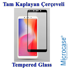 Xiaomi Redmi 6A Tam Kaplayan Çerçeveli Tempered Ekran Koruyucu-Sİ