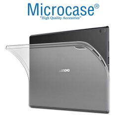 Microcase Lenovo Tab 4 10 Plus TB-X704F 10.1 Tablet Silikon Tpu Soft Kılıf - Şeffaf + Ekran Koruma Filmi