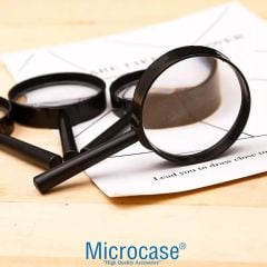 Microcase 100 mm Çap 10X Büyütme El Tipi Büyüteç - AL4371