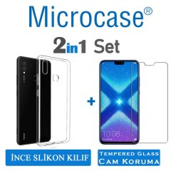 Microcase Huawei Honor 8X İnce 0.2 mm Soft Silikon Kılıf + CAM