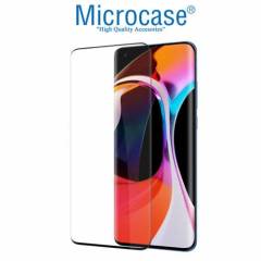 Microcase Xiaomi Mi 10 Pro 3D Curved Tam Kaplayan Tempered Glass Cam Koruma - Siyah