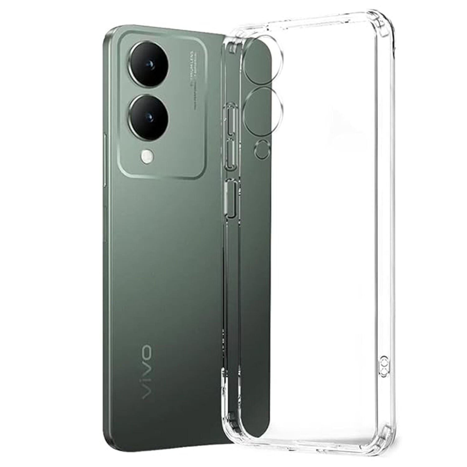 Microcase Vivo Y17S 6.56 inch 2023 Slim Serisi Soft TPU Silikon Kılıf - Şeffaf AL3324