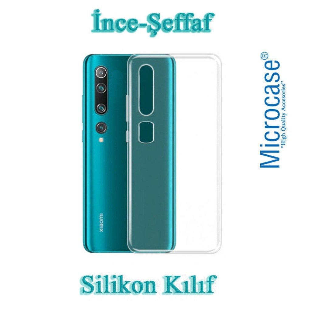 Microcase Xiaomi Mi 10 Pro İnce 0.2 mm Soft Silikon Kılıf - Şeffaf