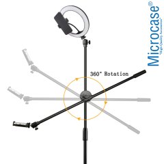 Microcase 26 cm Led Halka Işıklı Ürün Çekim Tripodu Bluetooth Kumandalı - AL2662