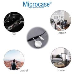 Microcase Apple Watch Ultra 2in1 Manyetik Lightning+USB Şarj Kablosu 1.2m Beyaz AL2363