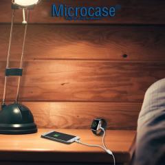 Microcase Apple Watch Ultra 2in1 Manyetik Lightning+USB Şarj Kablosu 1.2m Beyaz AL2363