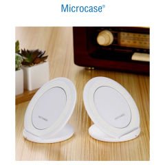 Microcase Universal Wireless Kablosuz Standlı Şarj Padi - AL2791 Beyaz