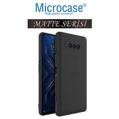 Microcase Xiaomi Black Shark 4S Matte Serisi Kamera Korumalı Silikon TPU Kılıf - Siyah