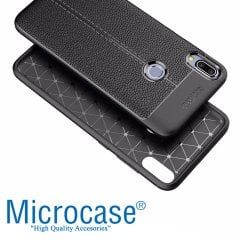 Microcase Asus zenfone Max Pro ZB602KL Leather Slikon Kılıf + CAM