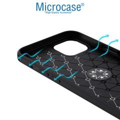 Microcase iPhone 13 Focus Serisi Yüzüklü Silikon Kılıf - Siyah