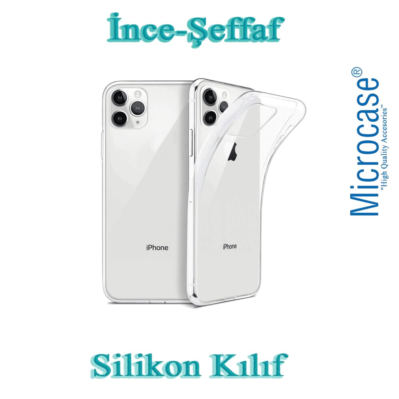 iPhone 12 Pro Max İnce 0.2 mm Soft Silikon Kılıf