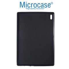 Microcase Lenovo Tab 4 10 Plus TB-X704F 10.1 Tablet Silikon Tpu Soft Kılıf - Siyah + Nano Esnek Ekran Koruma Filmi